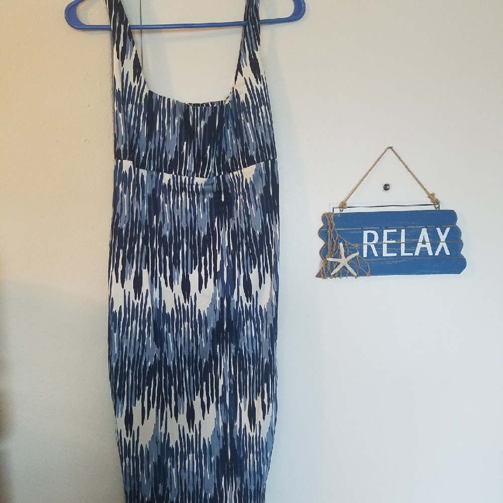 Calvin Klein Blue watercolor Dress